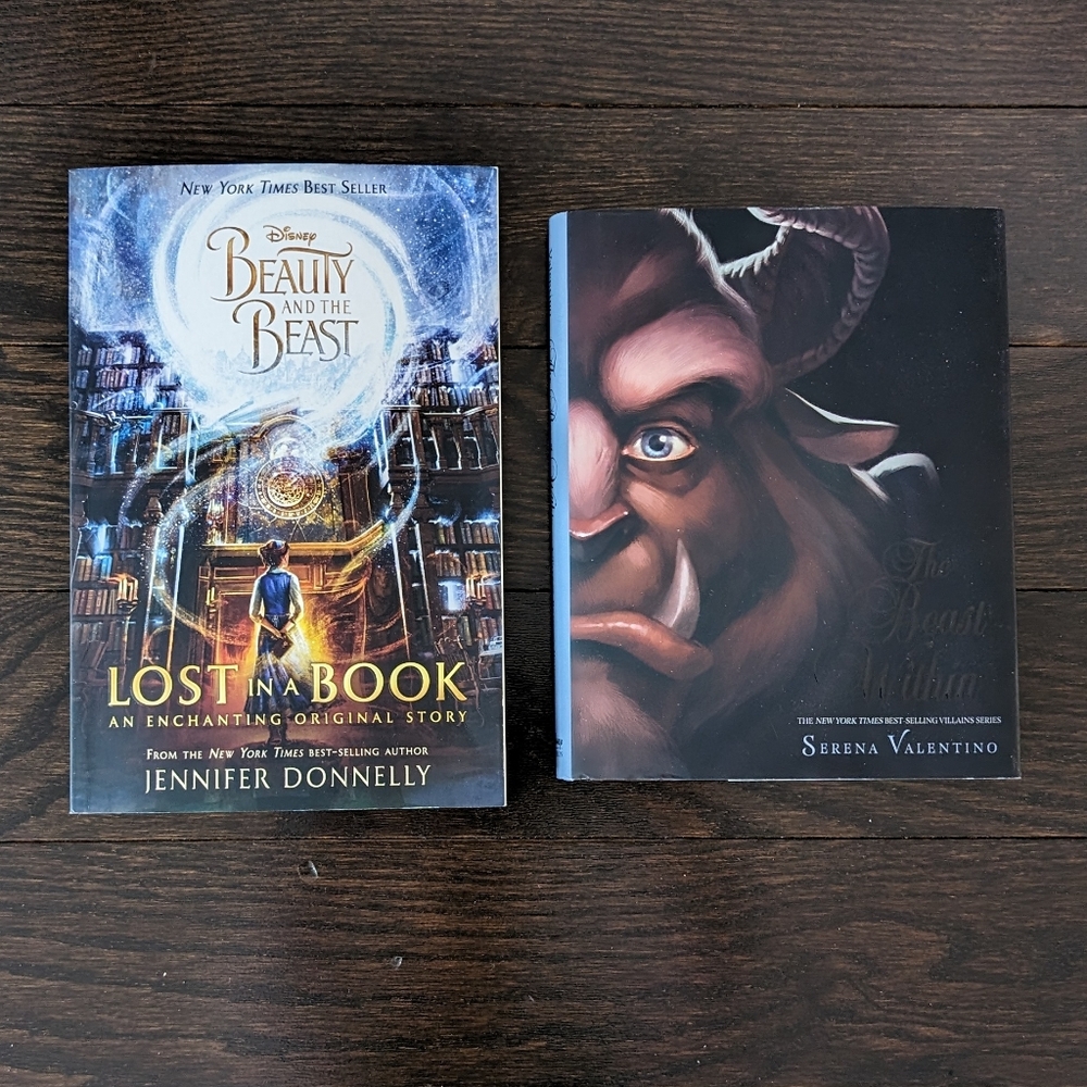 LIKE NEW Beauty and the Beast book set (Lost In A Book + The Beast Within)
